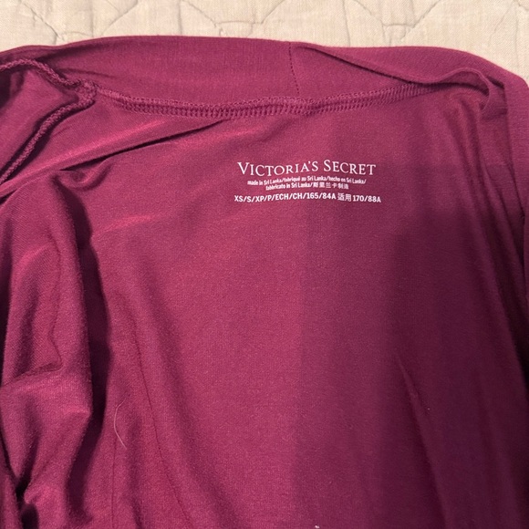 Victoria Secret Maroon Modal Robe - Picture 2 of 2